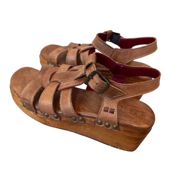 BEDSTU Fabiola Platform Sandal Tan Rustic Size 6 - Picture 7 of 10